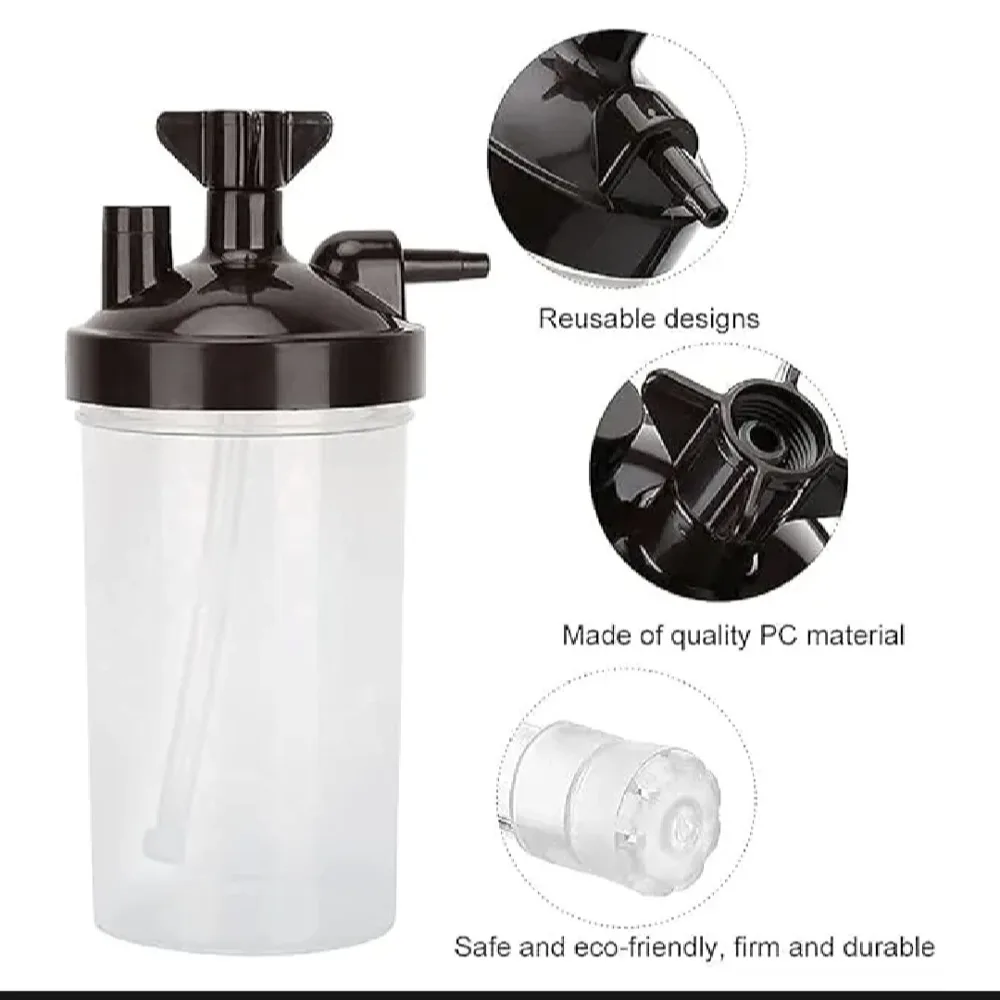 Oxygen accessory Humidifier Bottle with Connector