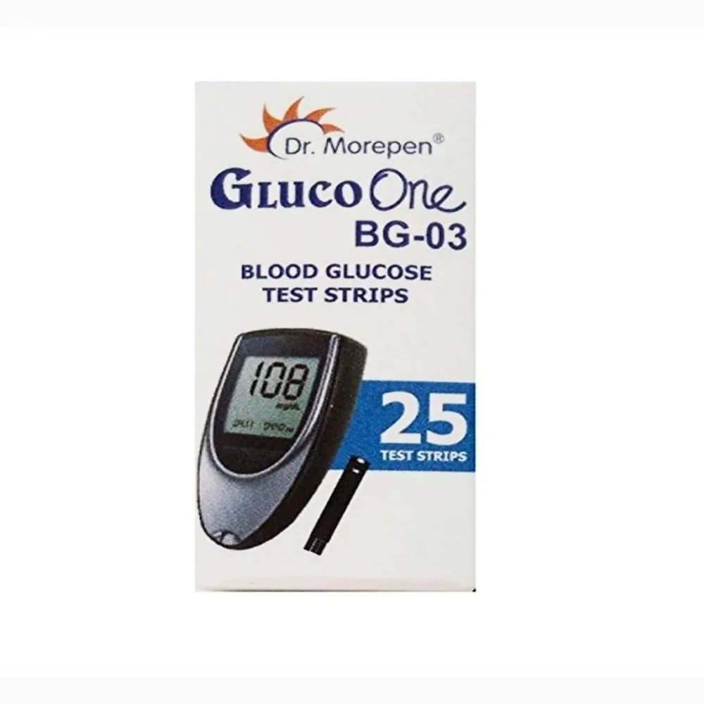 Dr. Morepen BG-03 Test Strips, Pack of 25
